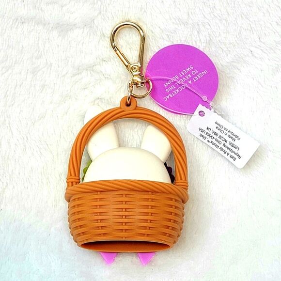 BBW Pop Up Bunny in Easter Basket with Flowers Bow New with Tags Out of Stock - Picture 3 of 3